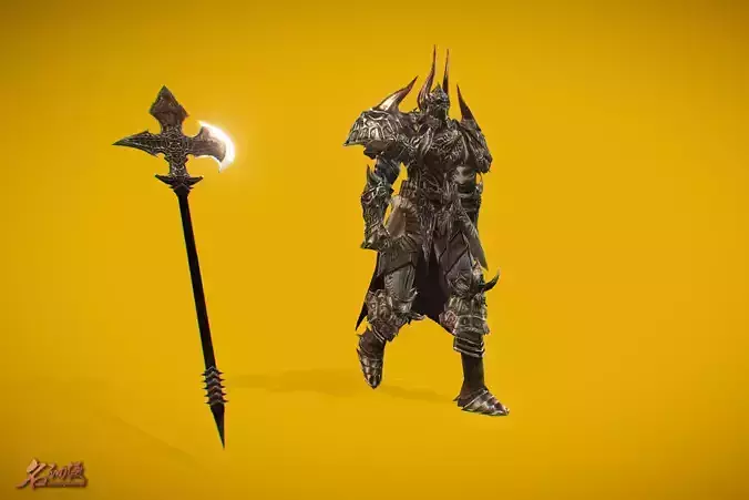 RPG Doom Knight 1 Low-poly 3D model