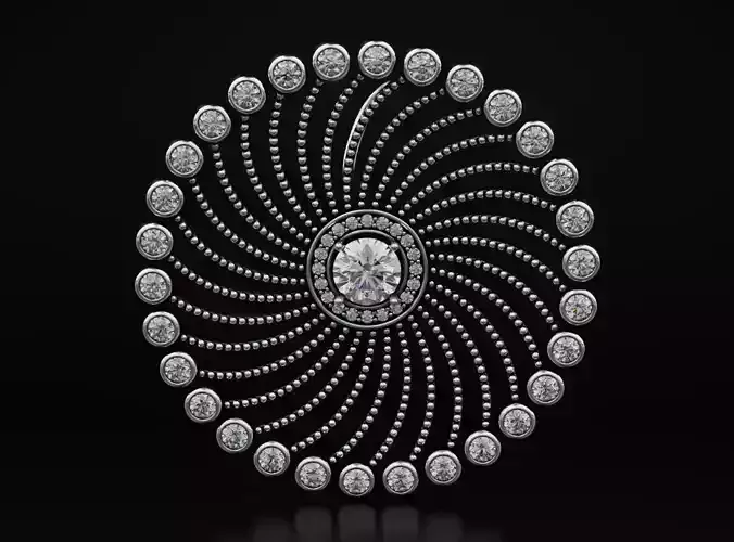 Exclusive earrings with diamonds 596