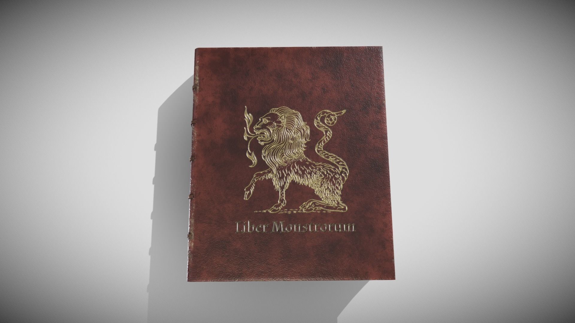 Fantasy Book Low-poly 3D model_1