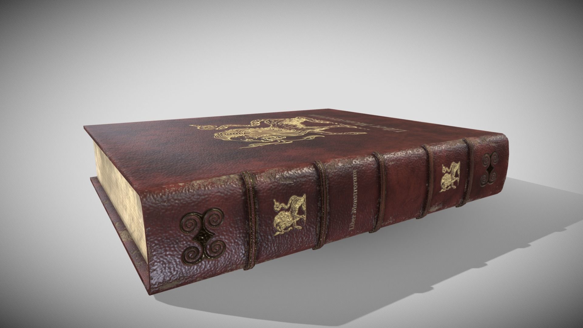 Fantasy Book Low-poly 3D model_2