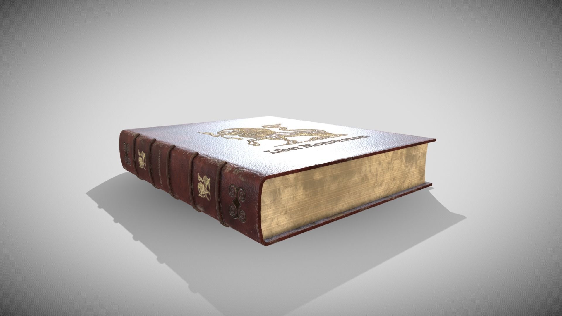 Fantasy Book Low-poly 3D model_5