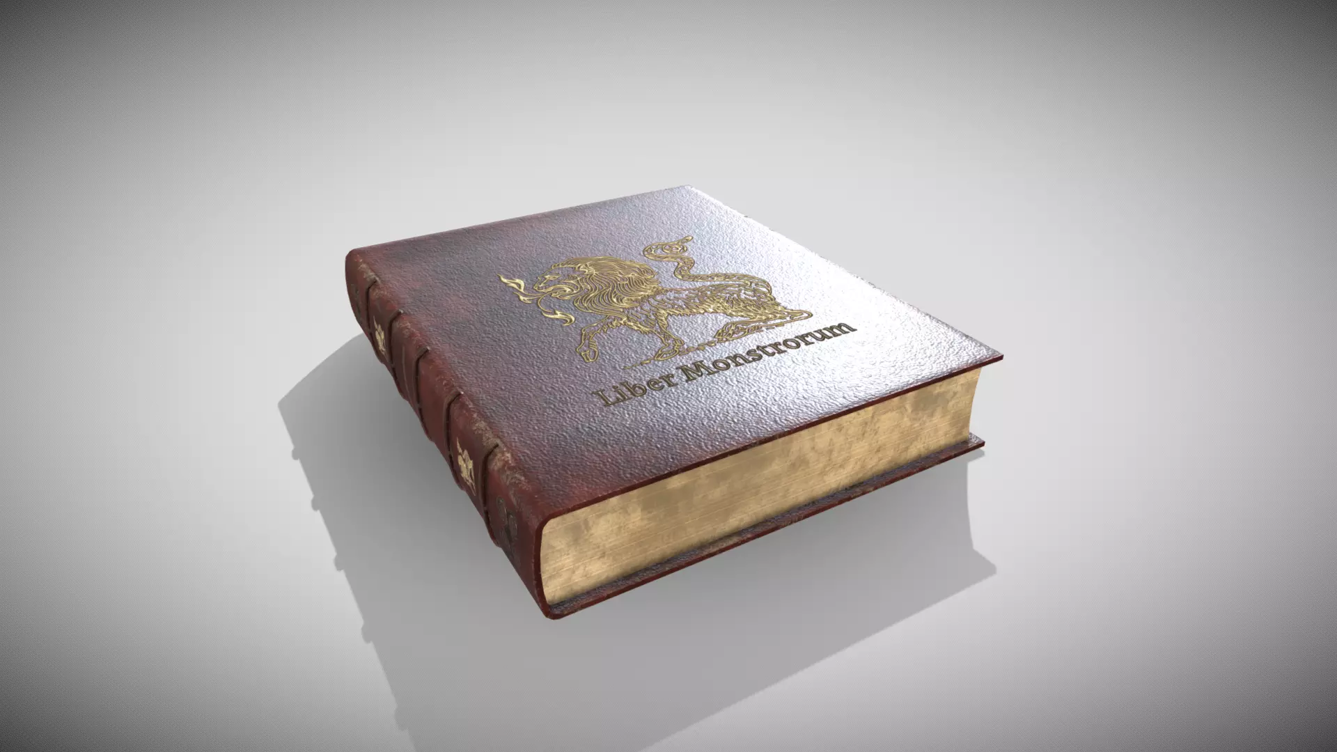 Fantasy Book Low-poly 3D model_0