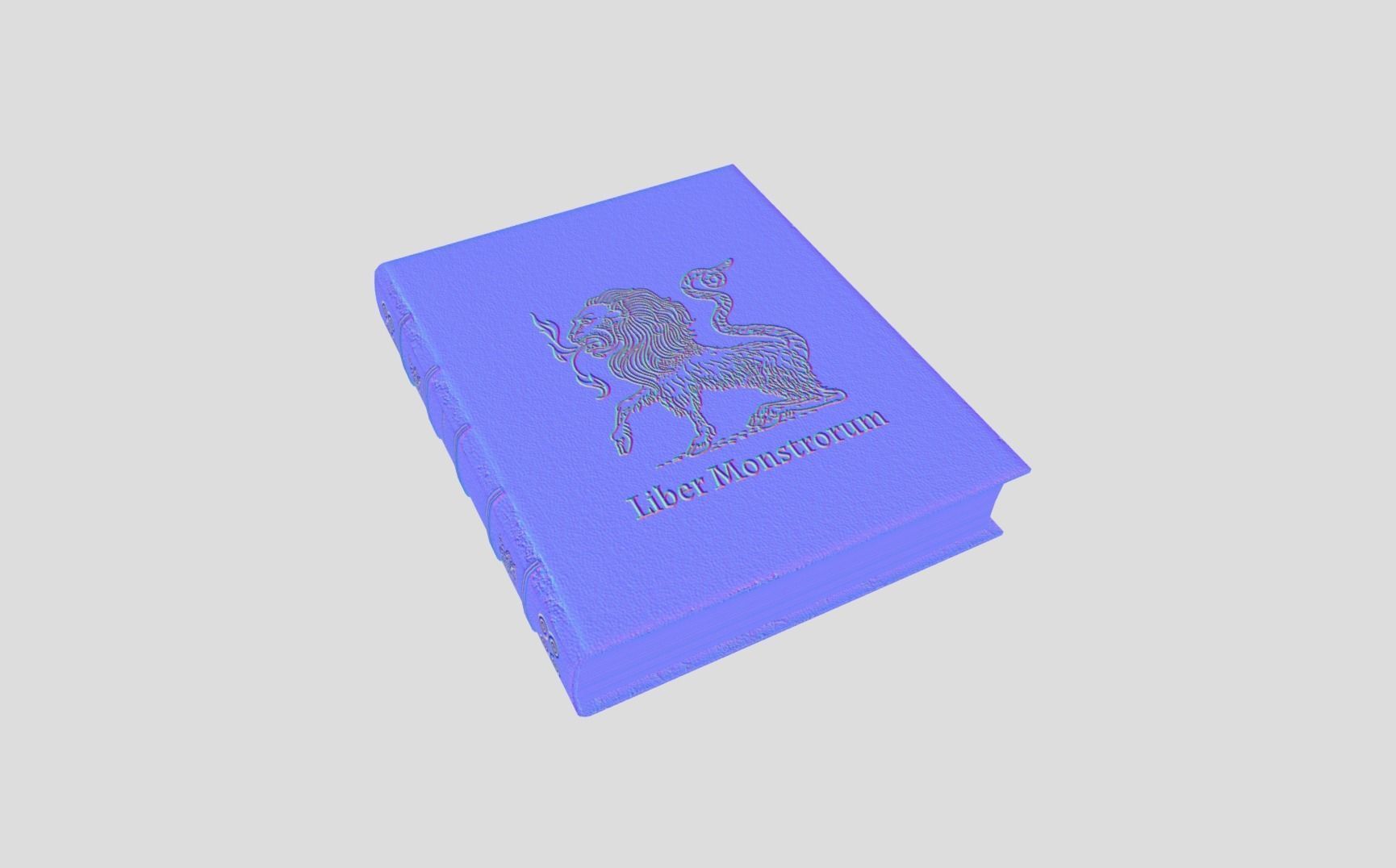 Fantasy Book Low-poly 3D model_11