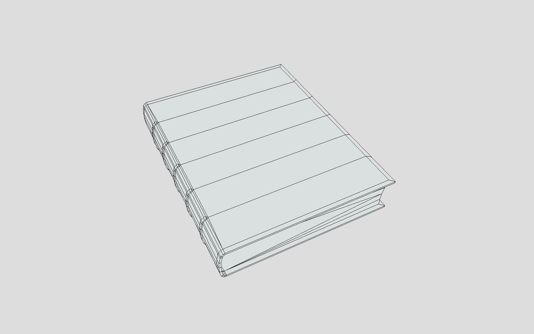 Fantasy Book Low-poly 3D model_9