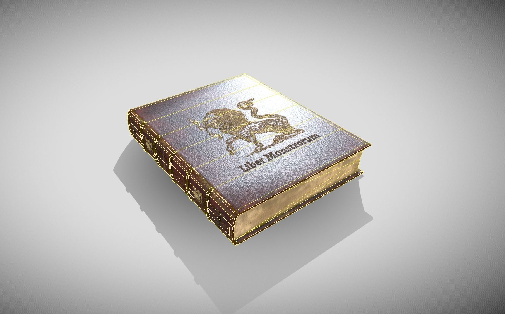 Fantasy Book Low-poly 3D model_13
