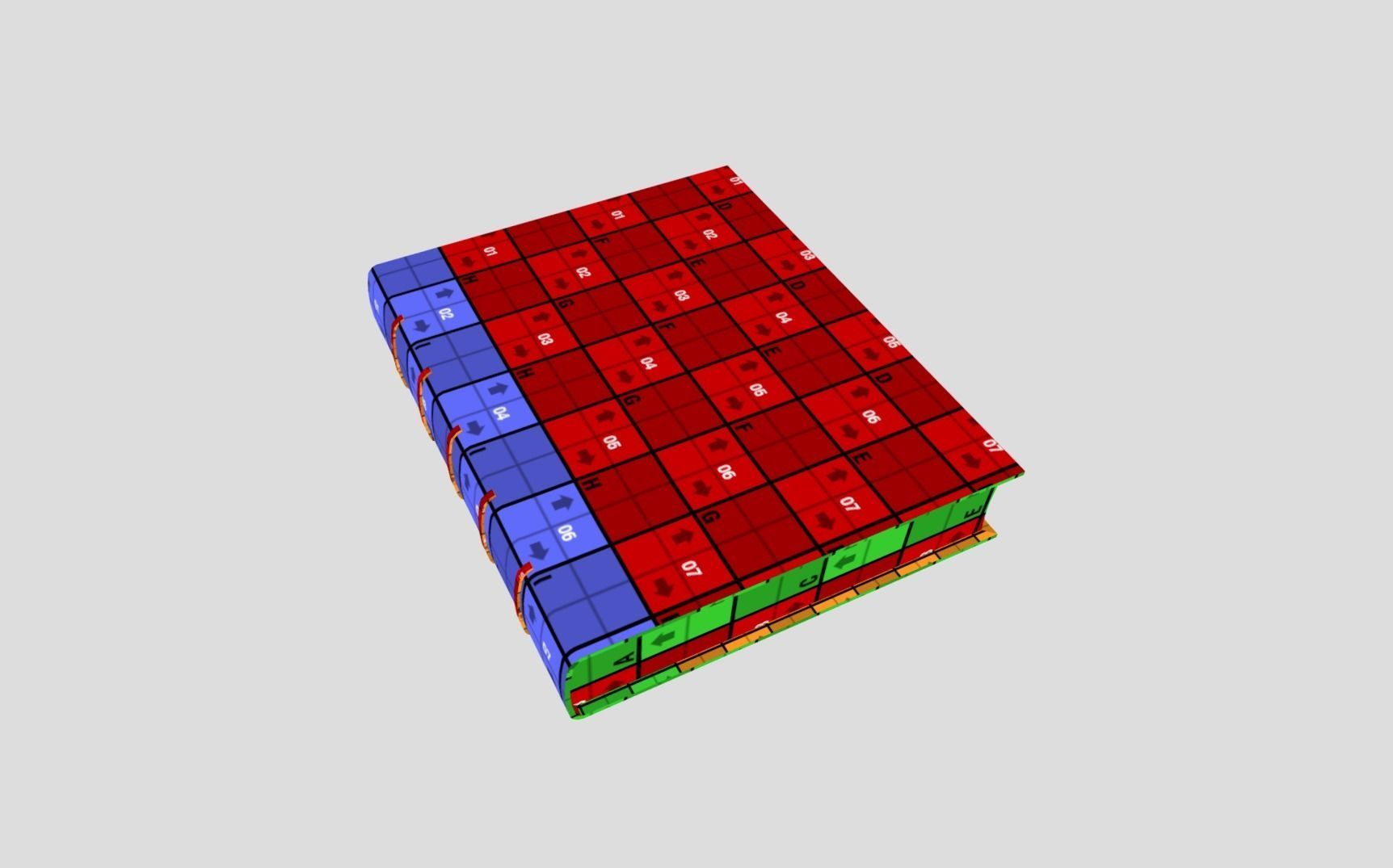 Fantasy Book Low-poly 3D model_8