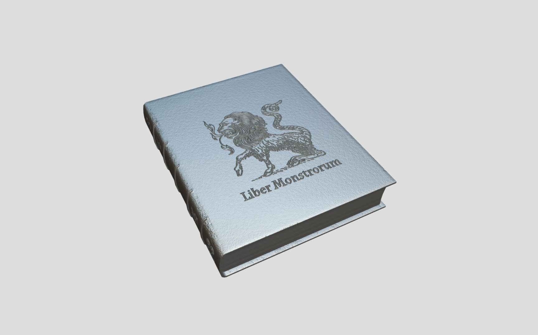 Fantasy Book Low-poly 3D model_10