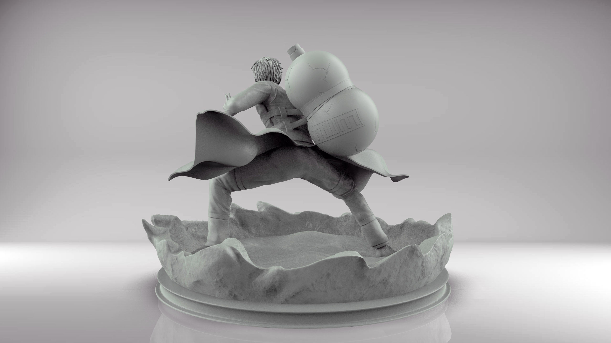 NARUTO - GAARA 3D print model_6