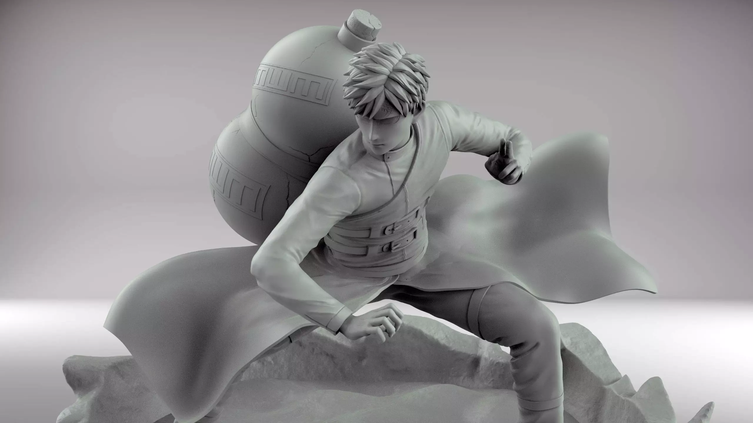 NARUTO - GAARA 3D print model_0