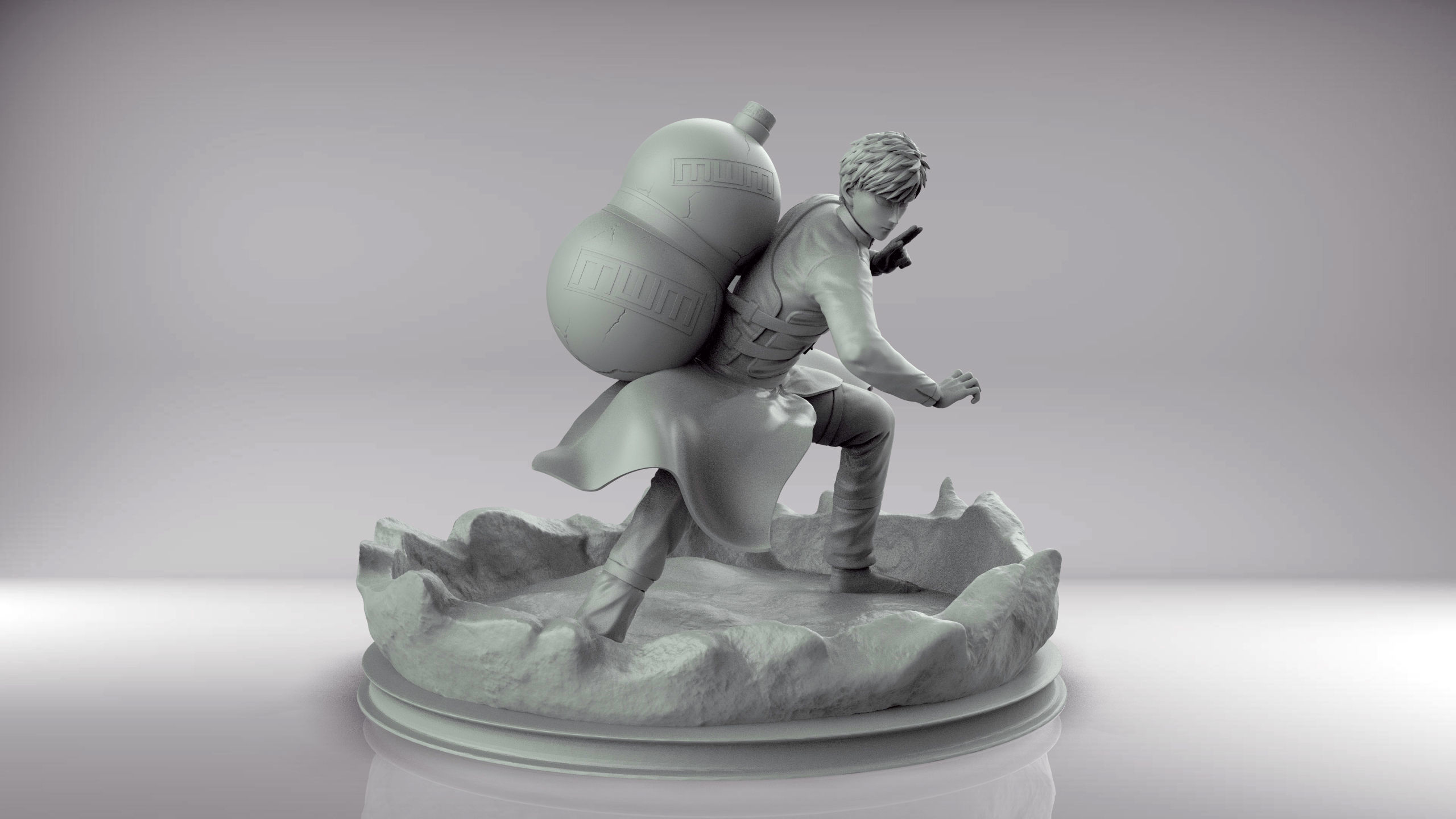 NARUTO - GAARA 3D print model_3