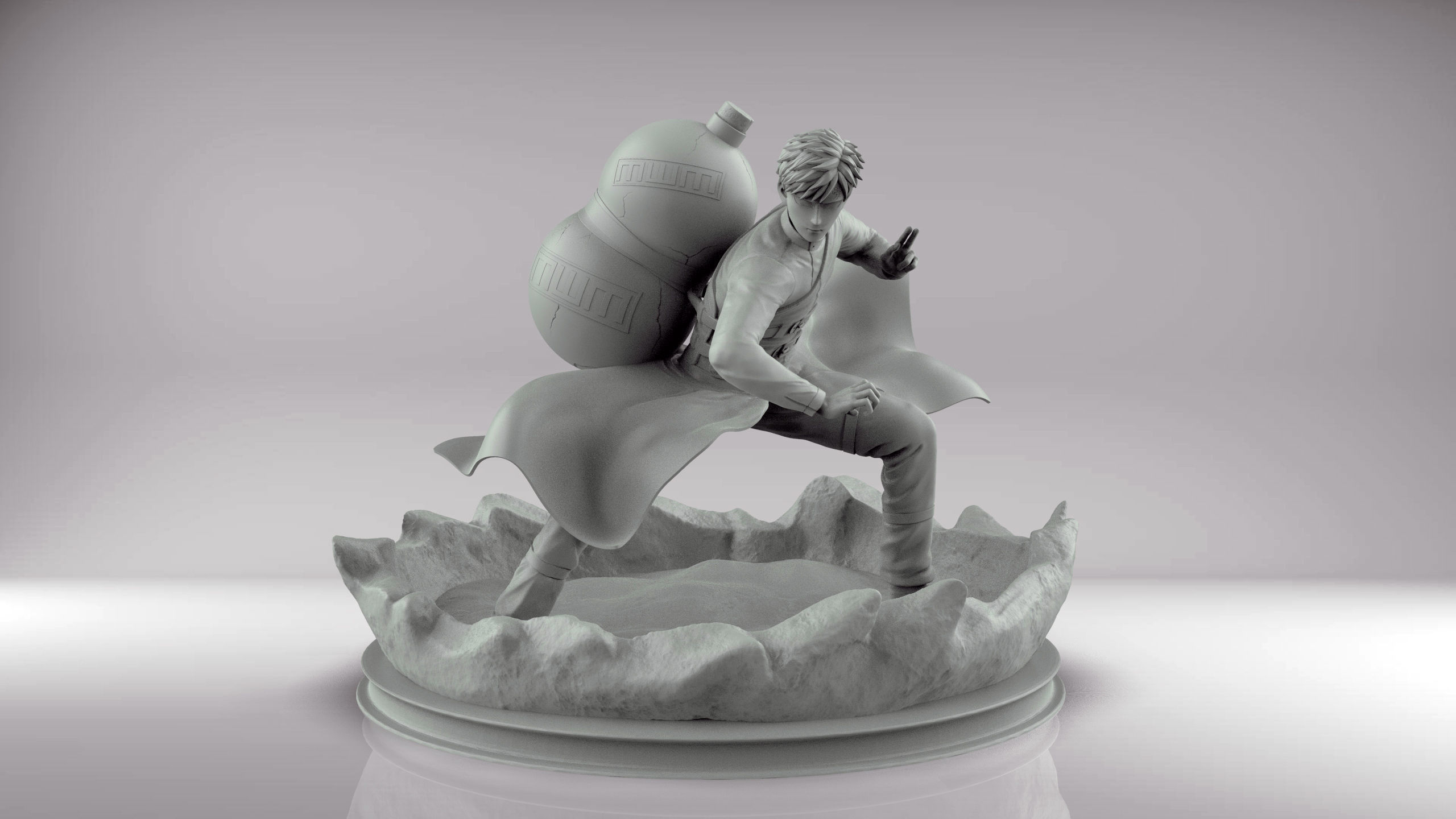 NARUTO - GAARA 3D print model_2