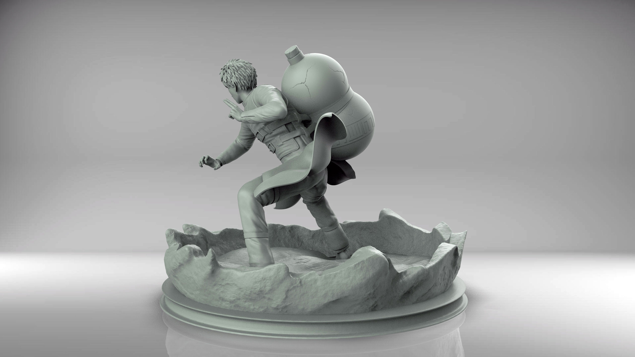 NARUTO - GAARA 3D print model_7