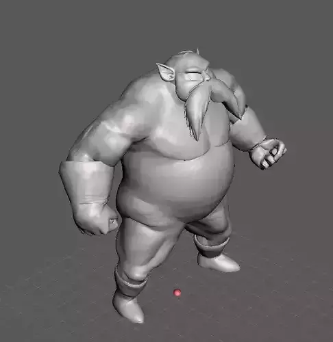 Toppo 3D Model old man with beard