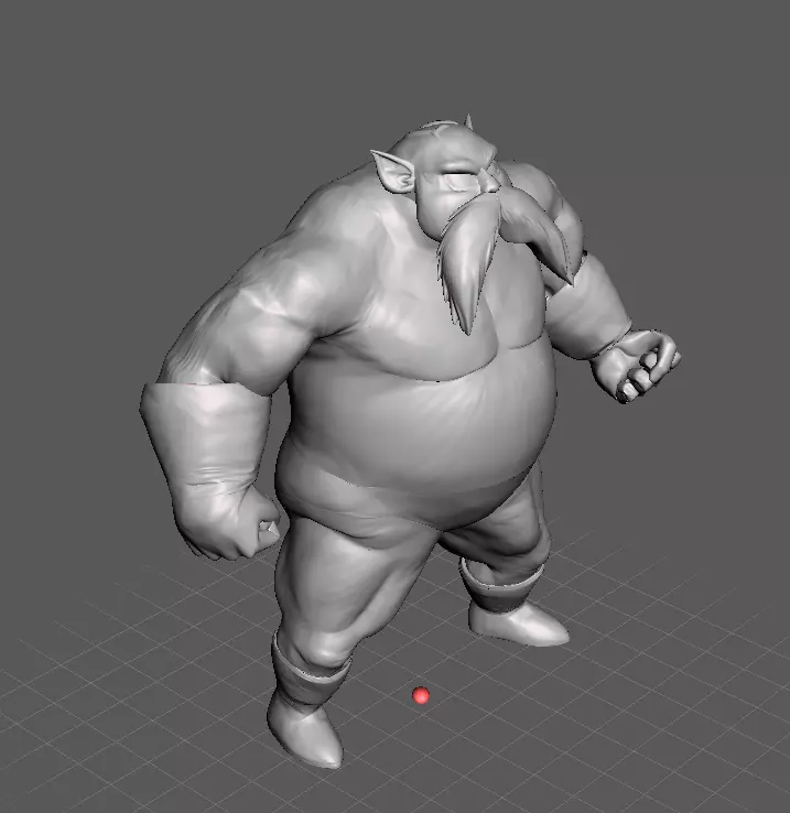 Toppo 3D Model old man with beard 3D print model_0