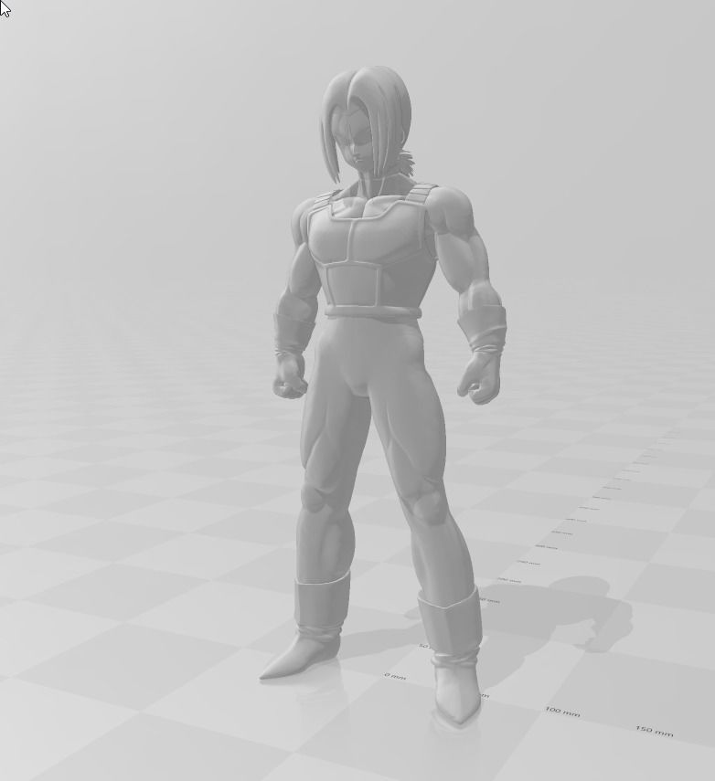 Future Trunks Saiyan Armor 3D Model 3D print model_2