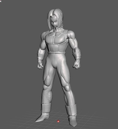 Future Trunks Saiyan Armor 3D Model 3D print model