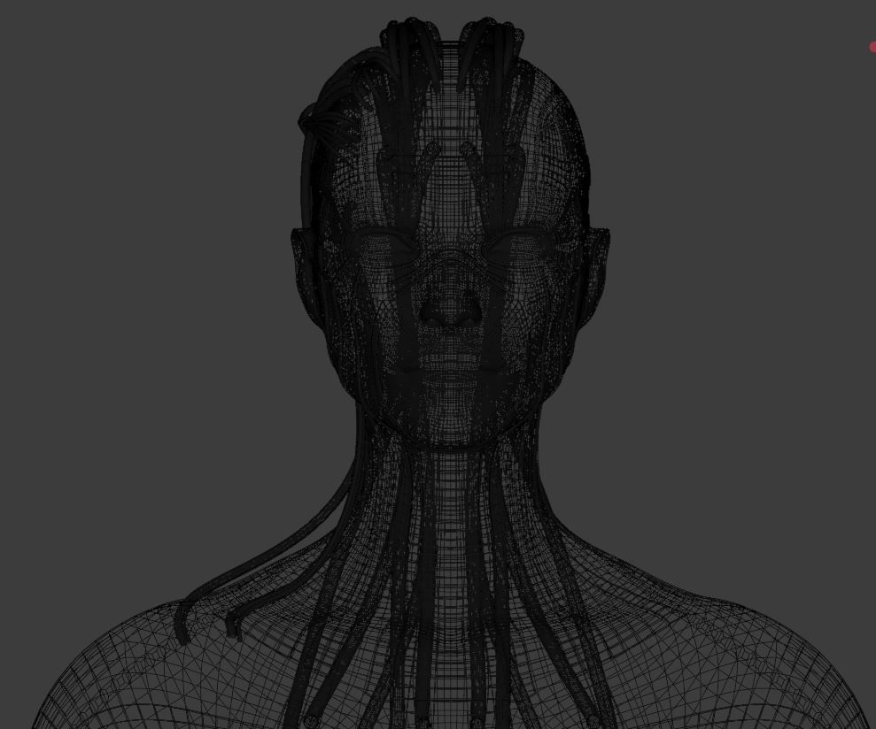 Female Robot 3D model_11