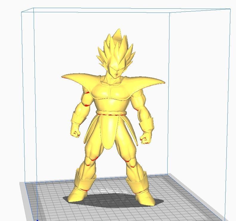 Vegeta Saiyan Armor 3D Model 3D print model_1