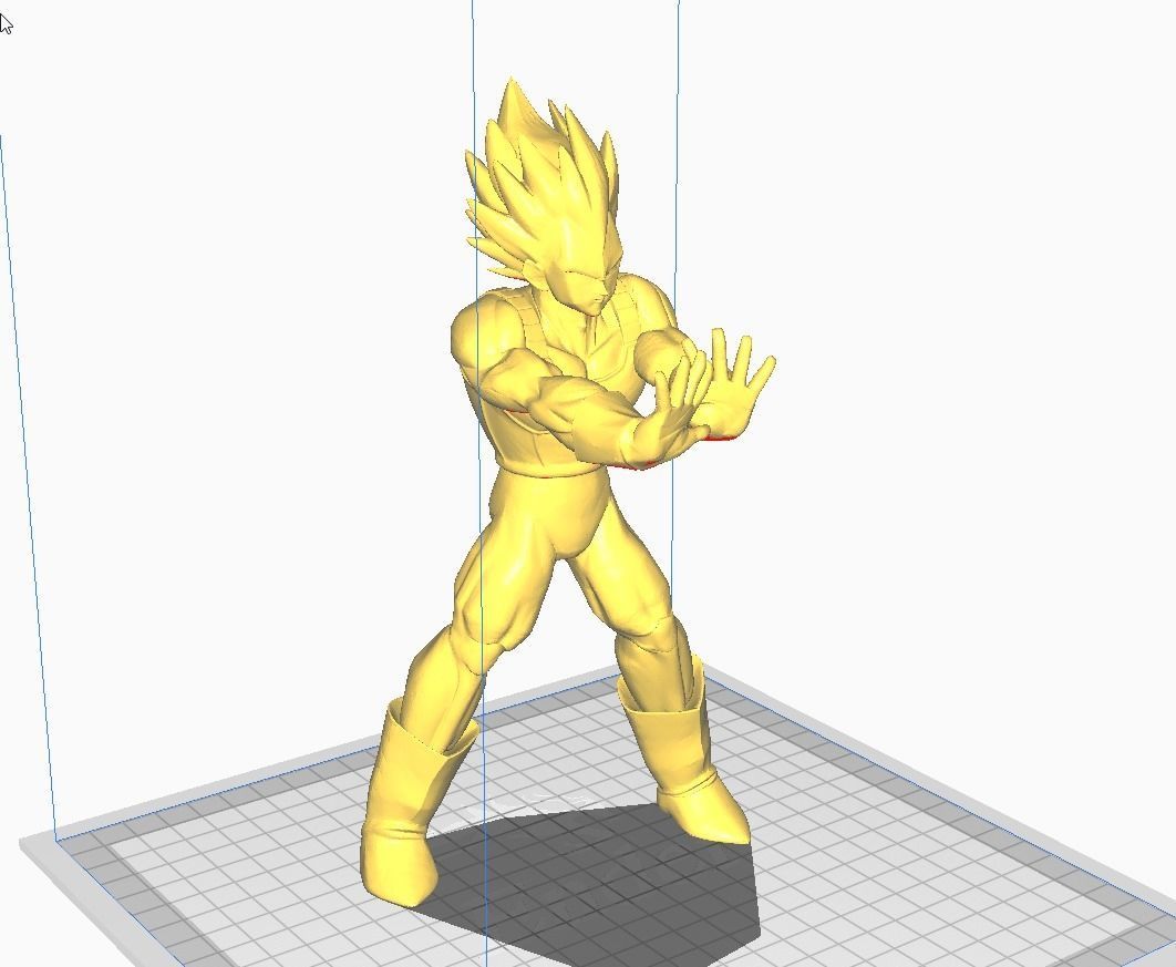 Vegeta Super Saiyan 3D Model 3D print model_1