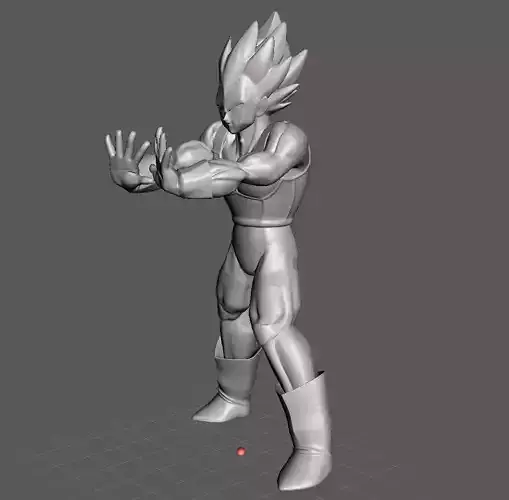 Vegeta Super Saiyan 3D Model
