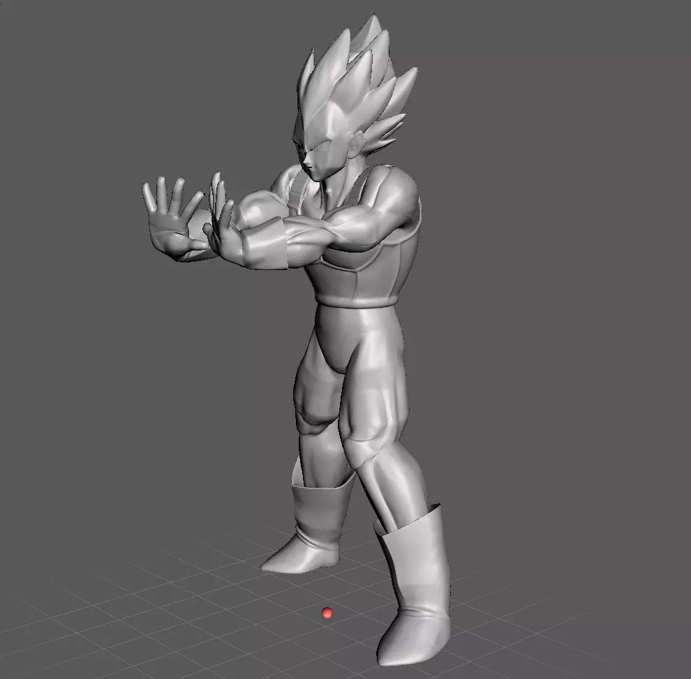 Vegeta Super Saiyan 3D Model 3D print model_0