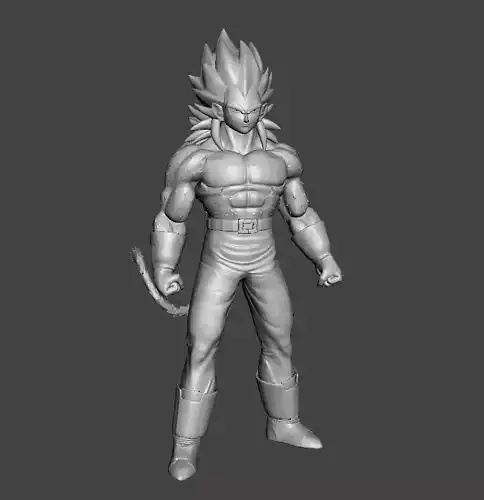 Vegeta SSJ4 3D Model 3D print model
