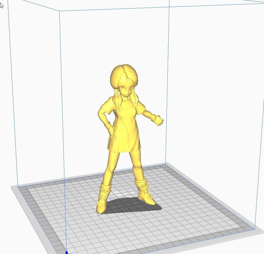 Videl long hair 3D Model 3D print model_3