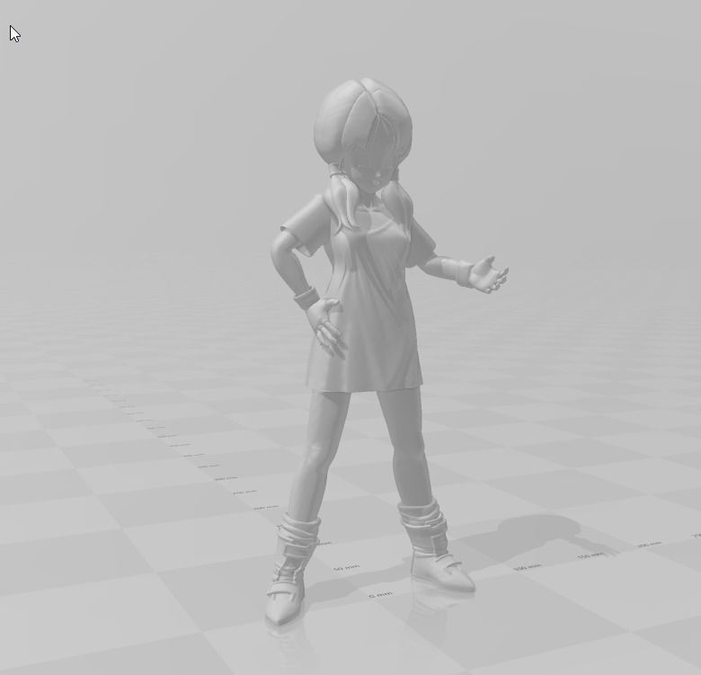 Videl long hair 3D Model 3D print model_1