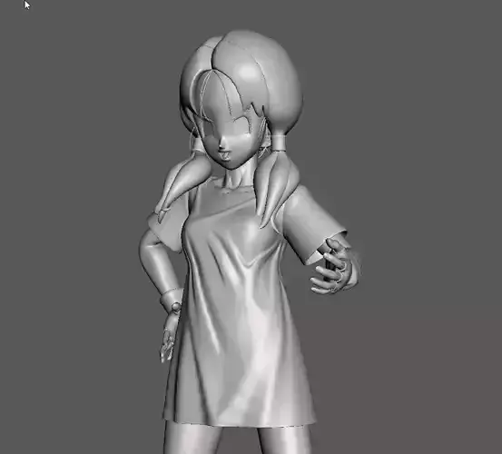 Videl long hair 3D Model 3D print model