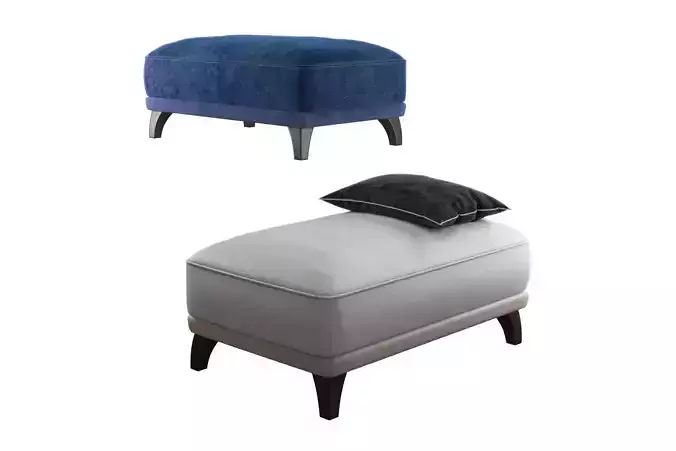 Danetti LEATHER OTTOMAN