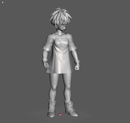 Videl short hair 3D Model 3D print model