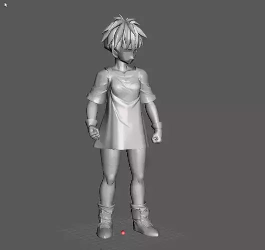 Videl short hair 3D Model 3D print model