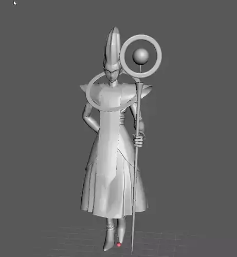 Whis Dragon Ball 3D Model Free 3D print model
