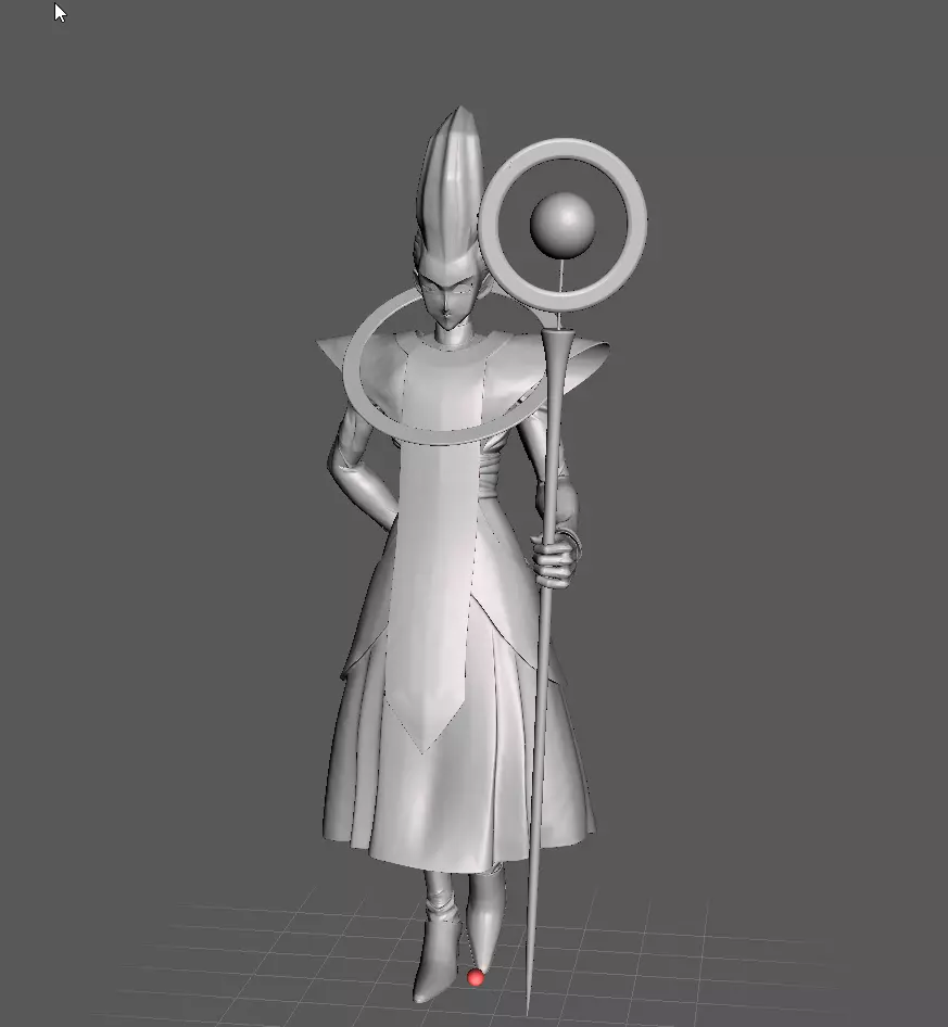 Whis Dragon Ball 3D Model Free 3D print model