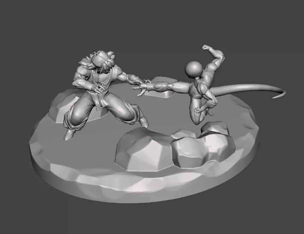 Yamcha vs Frieza 3D Model Free 3D print model