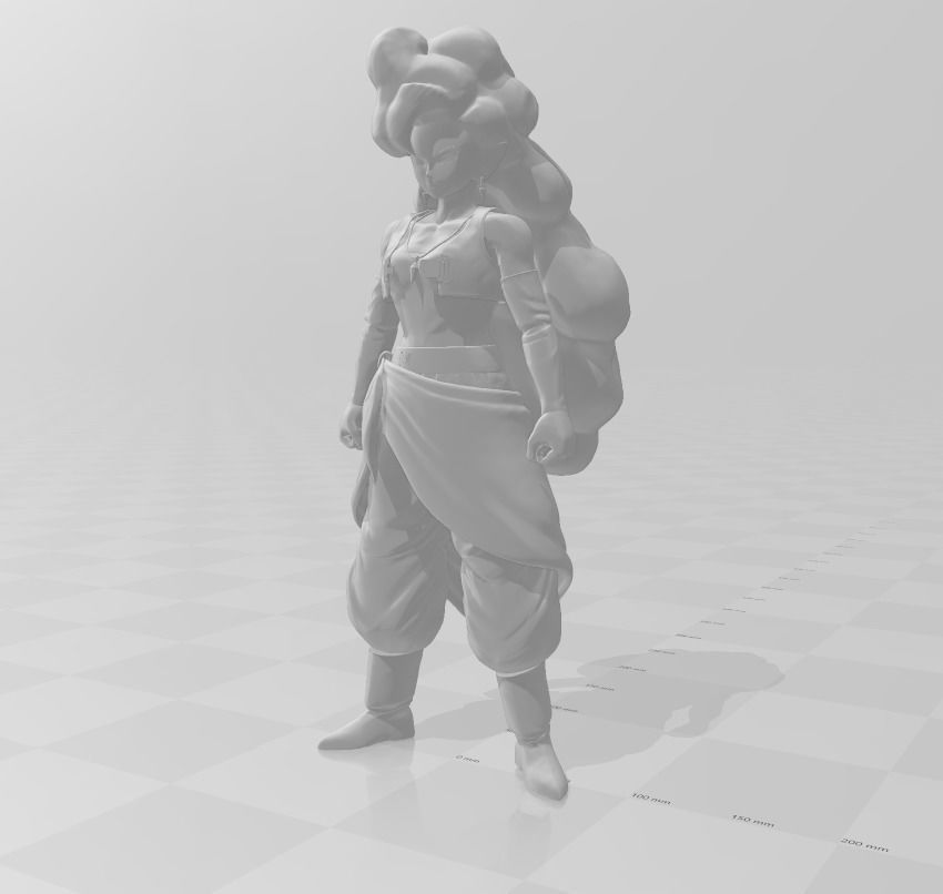 Zangya 3D Model action figure of dragon ball character 3D print model_2