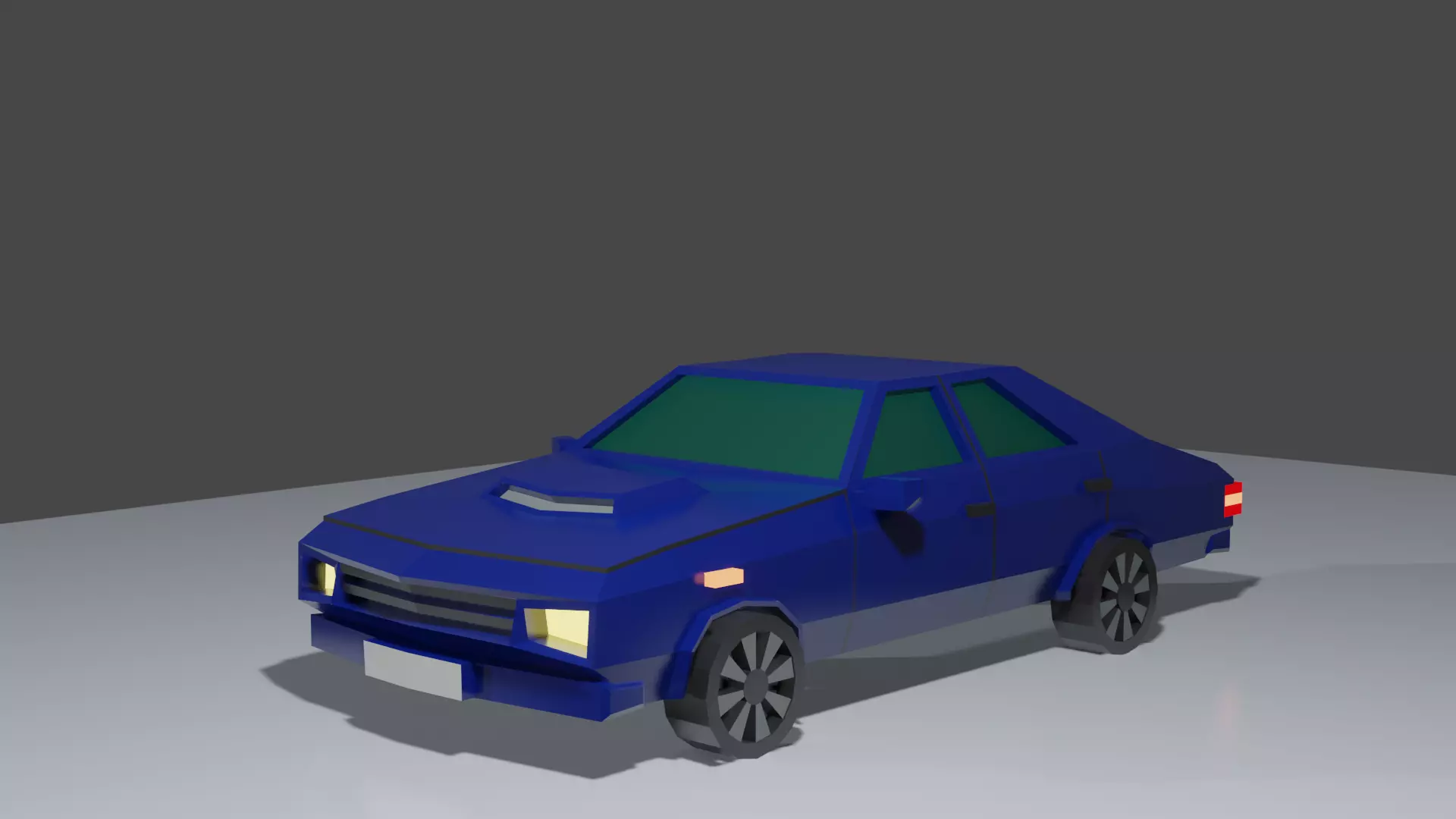 Low Poly Sports Car Free 3D model