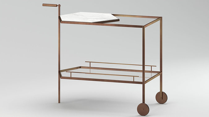 Man of Parts Gin Lane Bar Cart 3D model 4