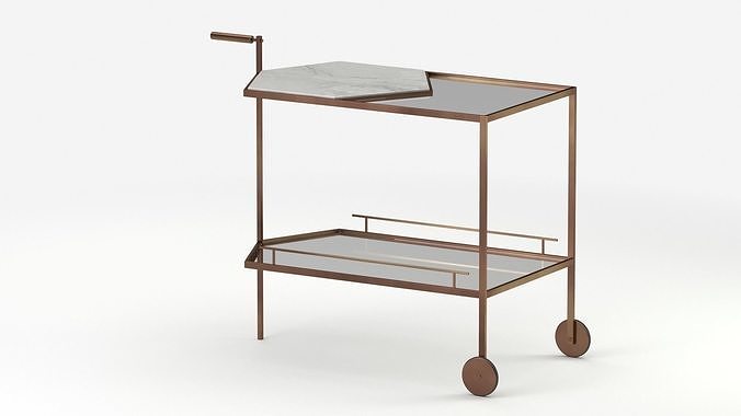 Man of Parts Gin Lane Bar Cart 3D model 5
