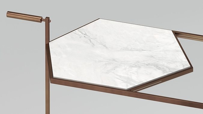 Man of Parts Gin Lane Bar Cart 3D model 2