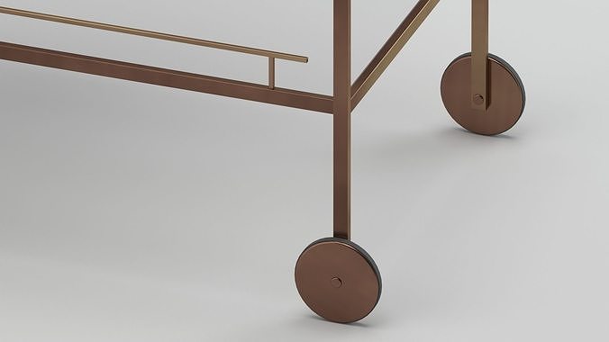 Man of Parts Gin Lane Bar Cart 3D model 3