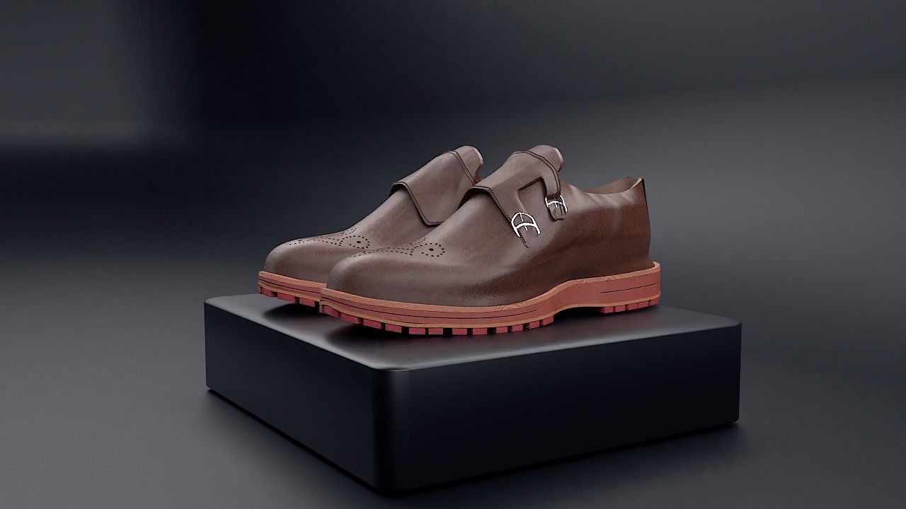 Monk Strap 3D model_3