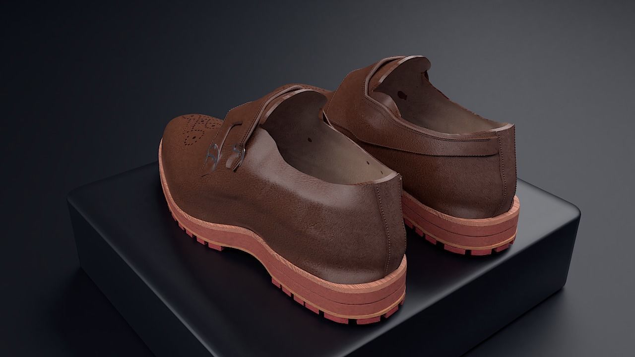 Monk Strap 3D model_4