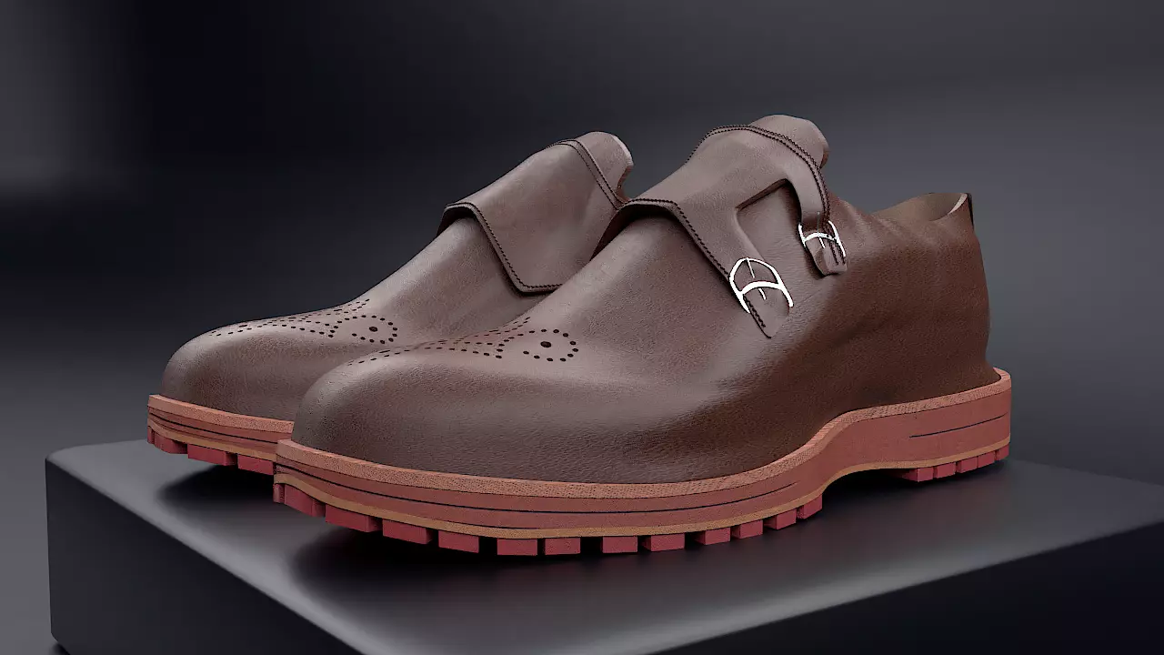 Monk Strap 3D model_0