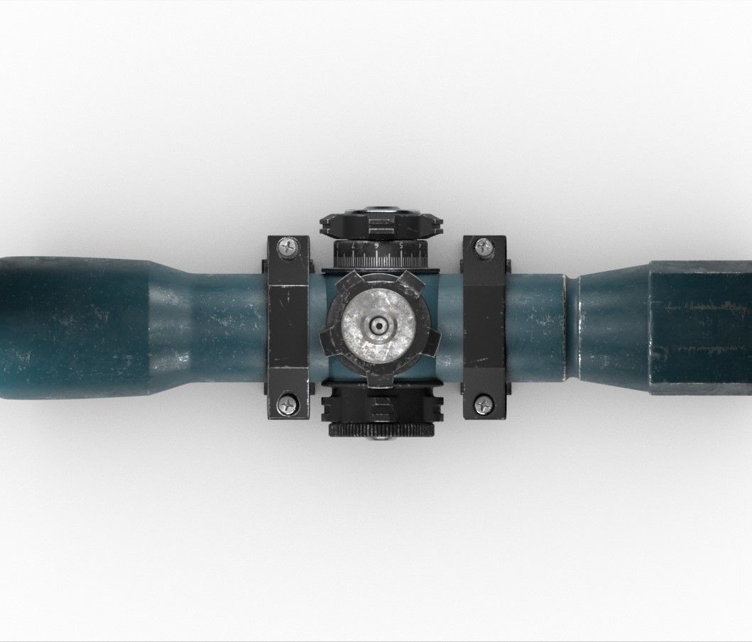 scope model sniper Free 3D model_1