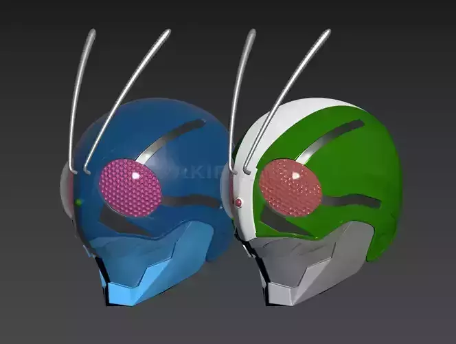 Kamen Rider The First NO1 NO2 The Next Movie Helmet Cosplay 3D print model