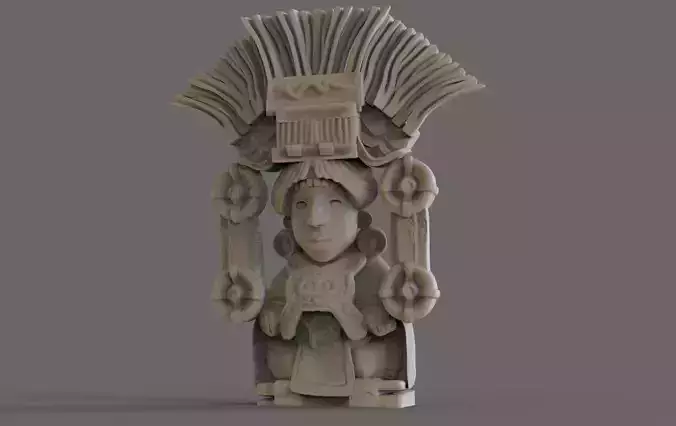 Mayan Figurine 3 3D print model
