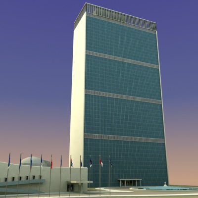 United Nations Building NYC 3D model_5