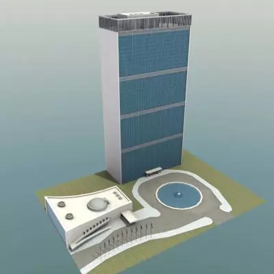 United Nations Building NYC 3D model_0