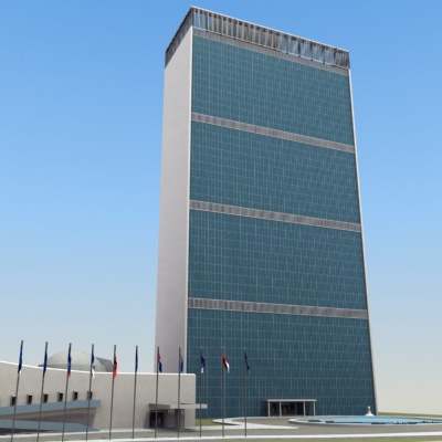 United Nations Building NYC 3D model_2